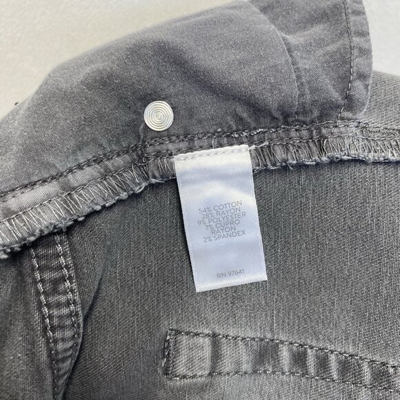 J.Jill Denim High Rise Straight Leg Jeans Women Size 6 Gray Onyx Wash Stretch - Picture 8 of 16